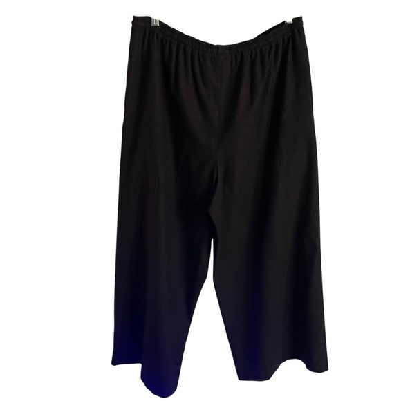Eskandar Wool/Cashmere Japanese Trousers Black Wide-Leg Pants Women Size 2 - Picture 5 of 9